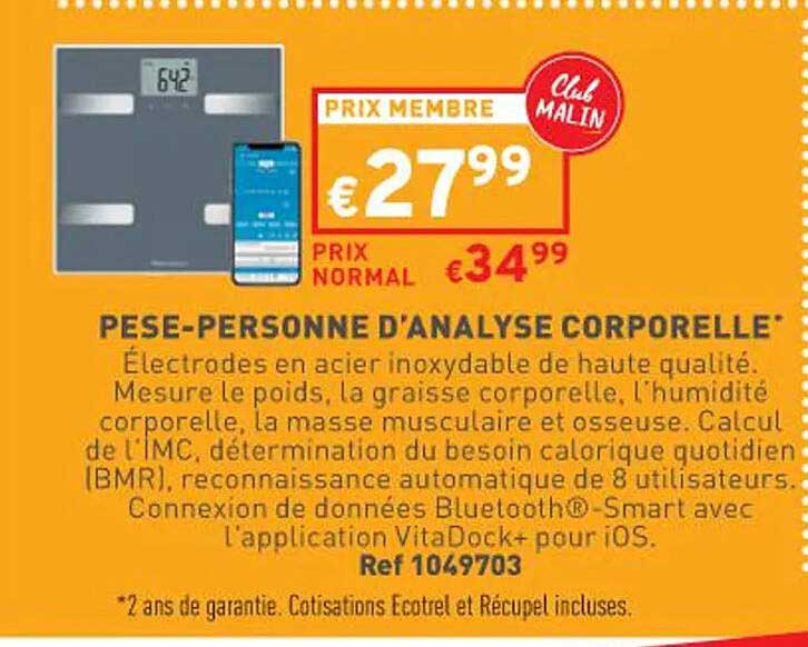 pèse-personne d'analyse corporelle