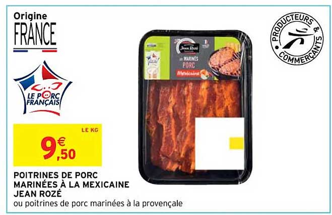 poitrines de porc marinées à la mexicaine jean rozé