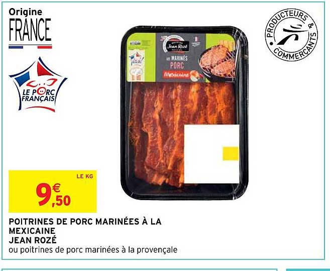 poitrines de porc marinées à la mexicaine jean rozé