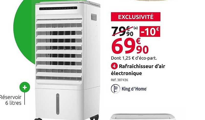 rafraîchisseur d'air électronique king d'home