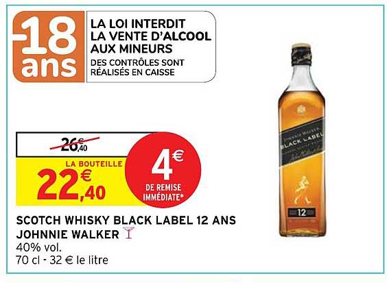 scotch whisky black label 12 ans johnnie walker