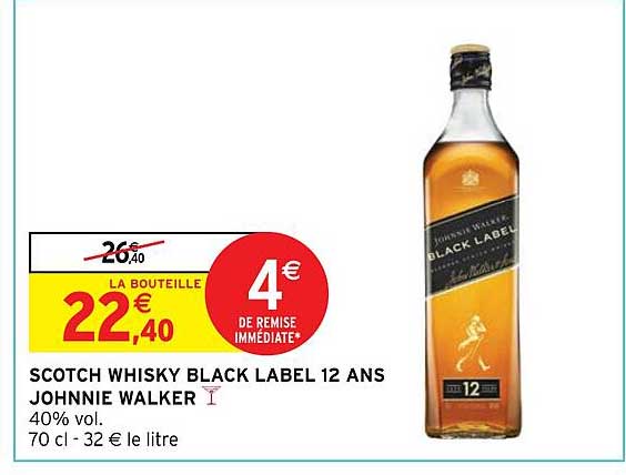 scotch whisky black label 12 ans johnnie walker