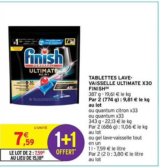 Tablettes Lave-vaisselle Ultimate X 30 Finish