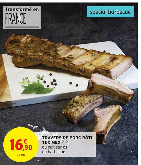 Travers De Porc Rôti Tex Mex