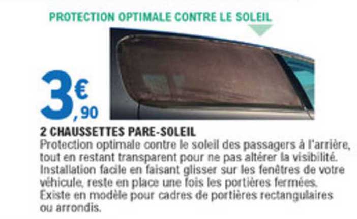 2 chaussettes pare soleil