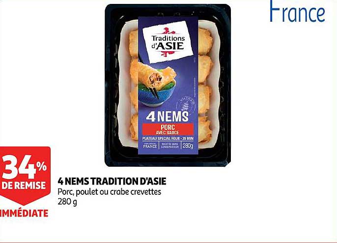 4 nems tradition d'asie 34% de remise immédiate