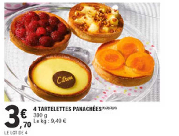 4 Tartelettes Panachées