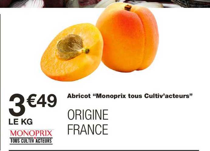 abricot monoprix tous cultiv'acteurs