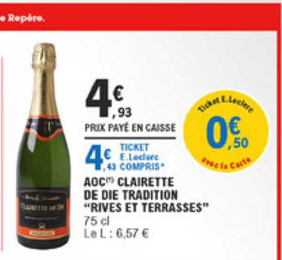 aoc clairette de die tradition rives et terrasses