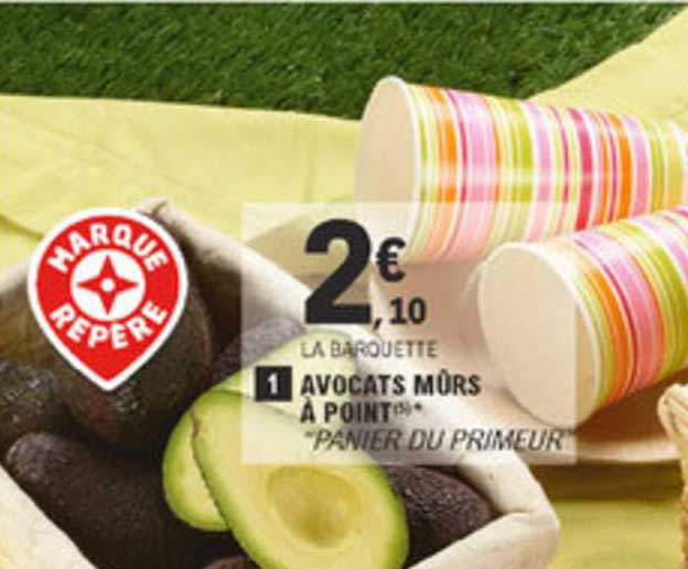 avocats mûrs à point