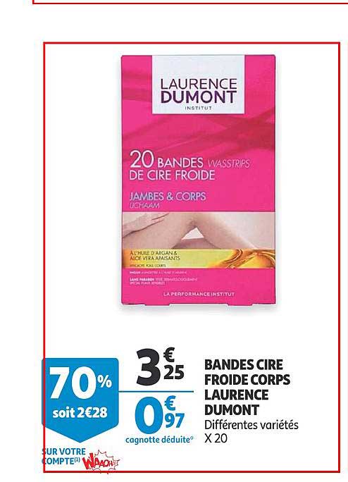 bandes cire froide corps laurence dumont
