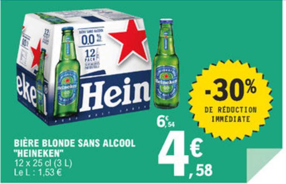 Bière Blonde Sans Alcool Heineken -30% De Réduction Immédiate