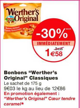 bonbons werther's original classiques