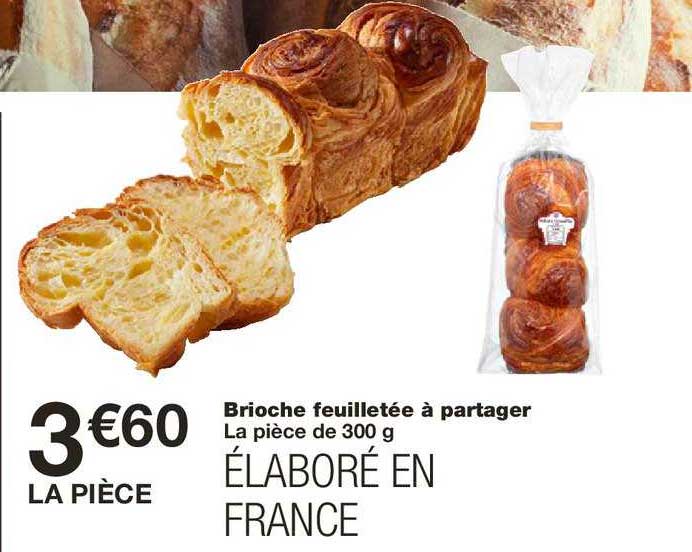 brioche feuilletée à partager