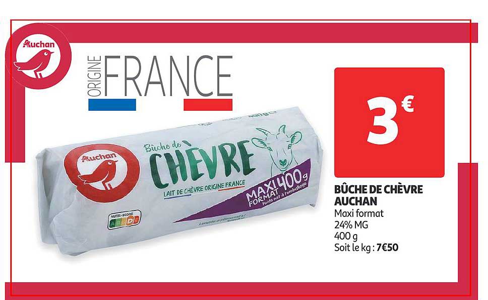 Bûche De Chèvre Auchan