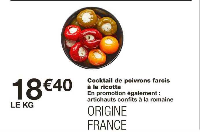 Cocktail De Poivrons Farcis à La Ricotta