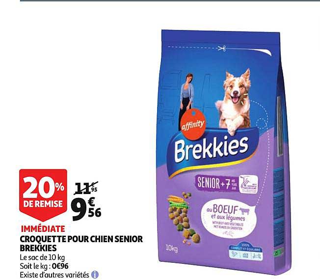 croquette pour chien senior brekkies 20% de remise immédiate