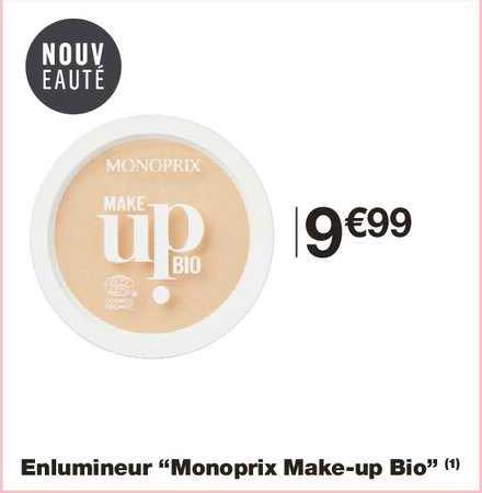 enlumineur monoprix make up bio