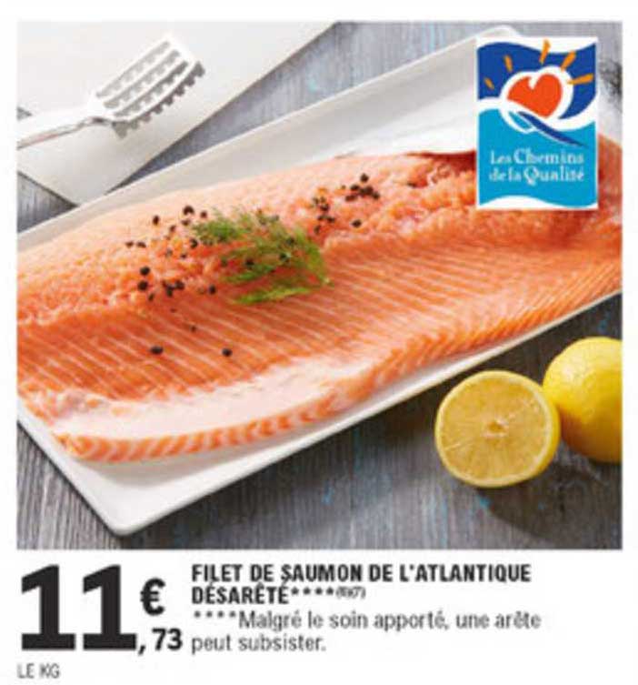 Filet De Saumon De L'atlantique Désarêté