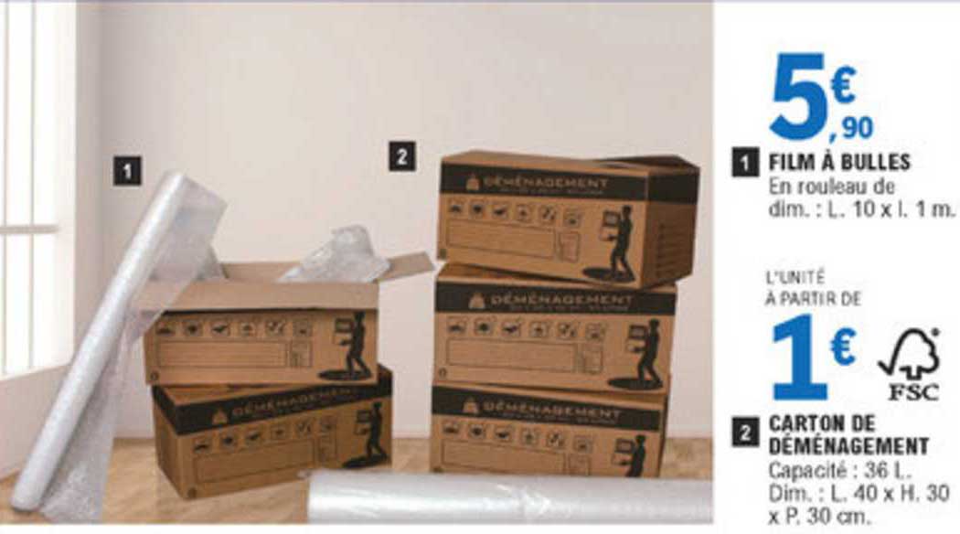 Film à Bulles Carton De Déménagement