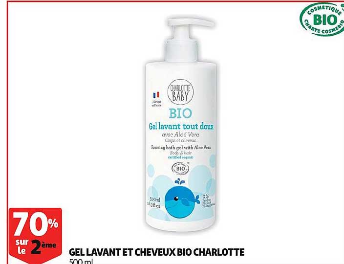 gel lavant et cheveux bio charlotte