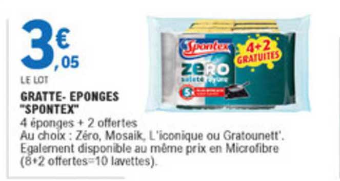 gratte éponges spontex