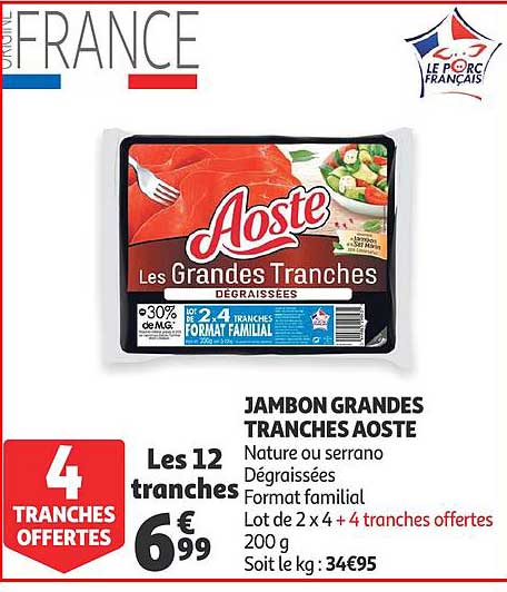 jambon grandes tranches aoste