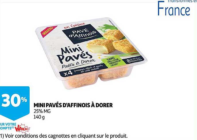 Mini Pavés D'affinois à Dorer
