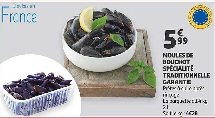 moules de bouchot spécialité traditionnelle garantie
