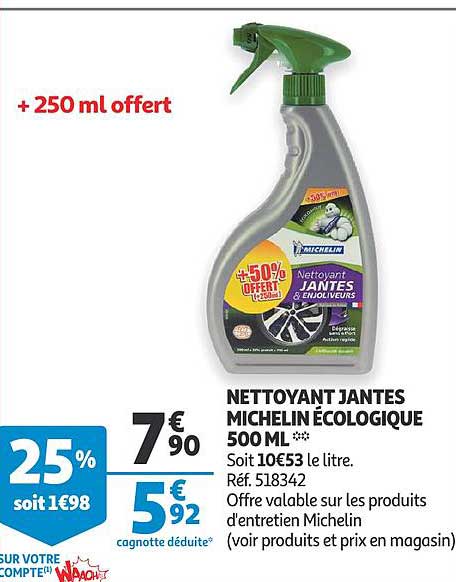 Nettoyant Jantes Michelin écologique 500 Ml