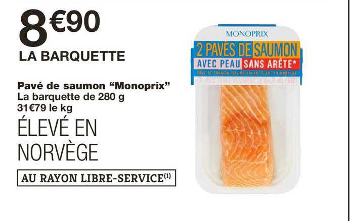 Pavé De Saumon Monoprix