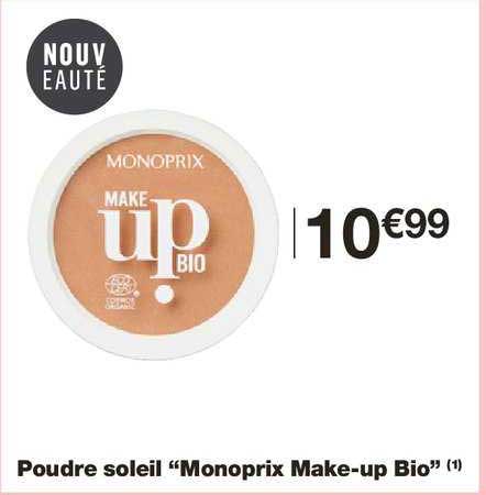 poudre soleil monoprix make up bio