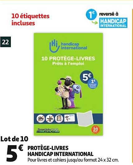 protège livres handicap international