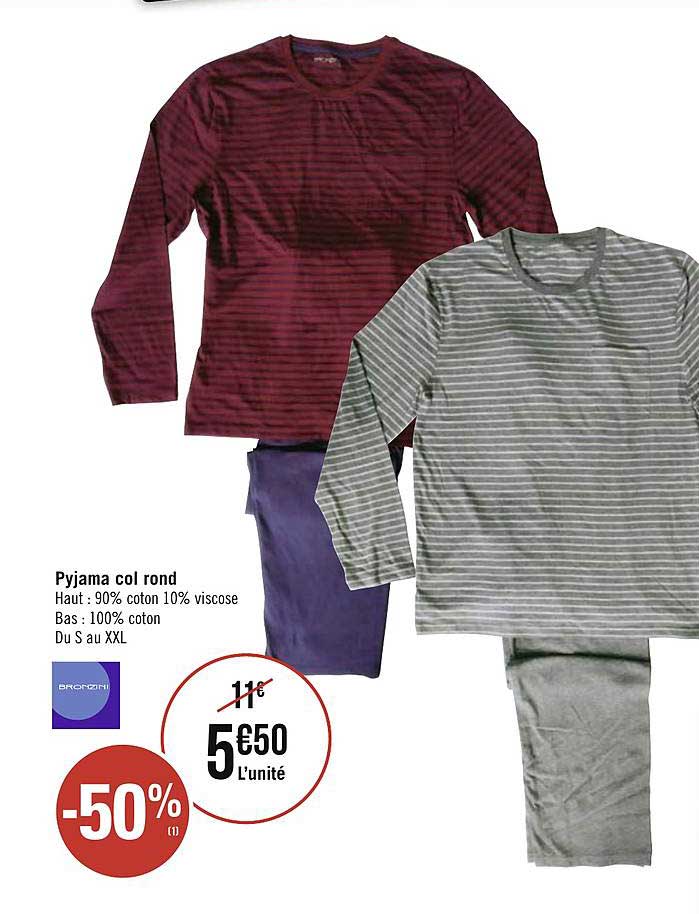 pyjama col rond