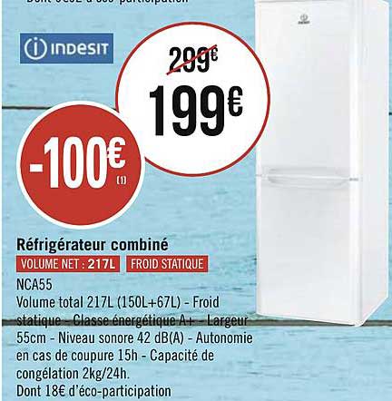 Réfrigérateur Combiné Indesit