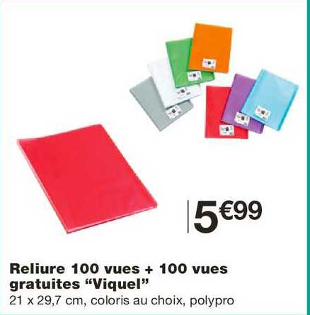 reliure 100 vues + 100 vues gratuites viquel