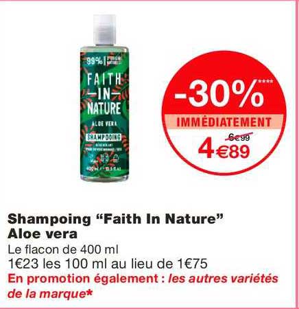 Shampoing Faith In Nature Aloe Vera