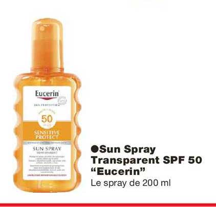 sun spray transparent spf 50 eucerin
