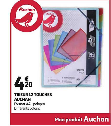 trieur 12 touches auchan