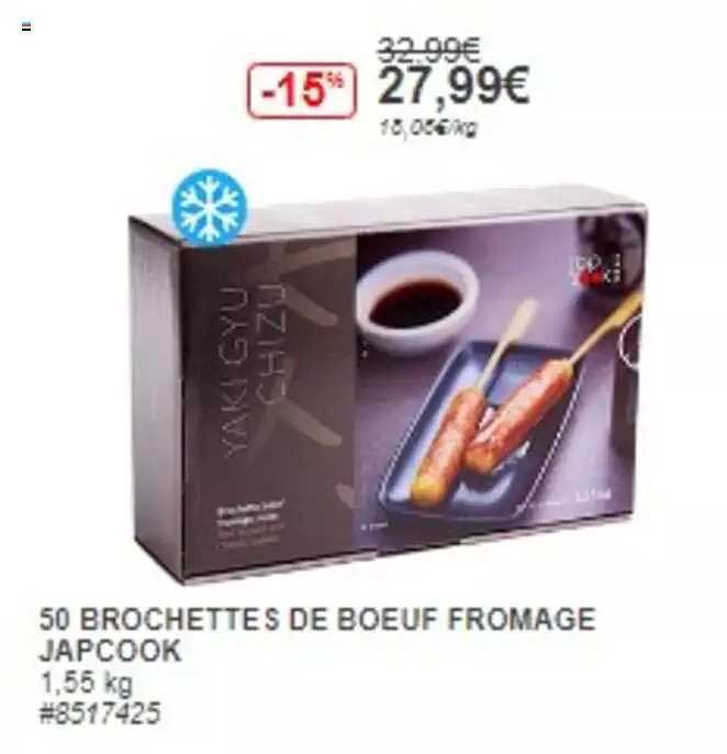 50 Brochettes De Bœuf Fromage Japcook