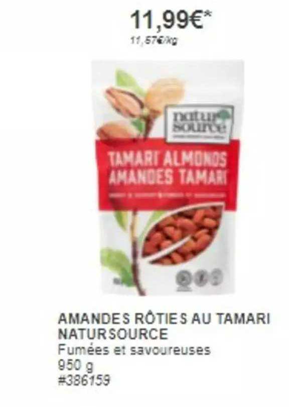 amandes rôties au tamari natursource