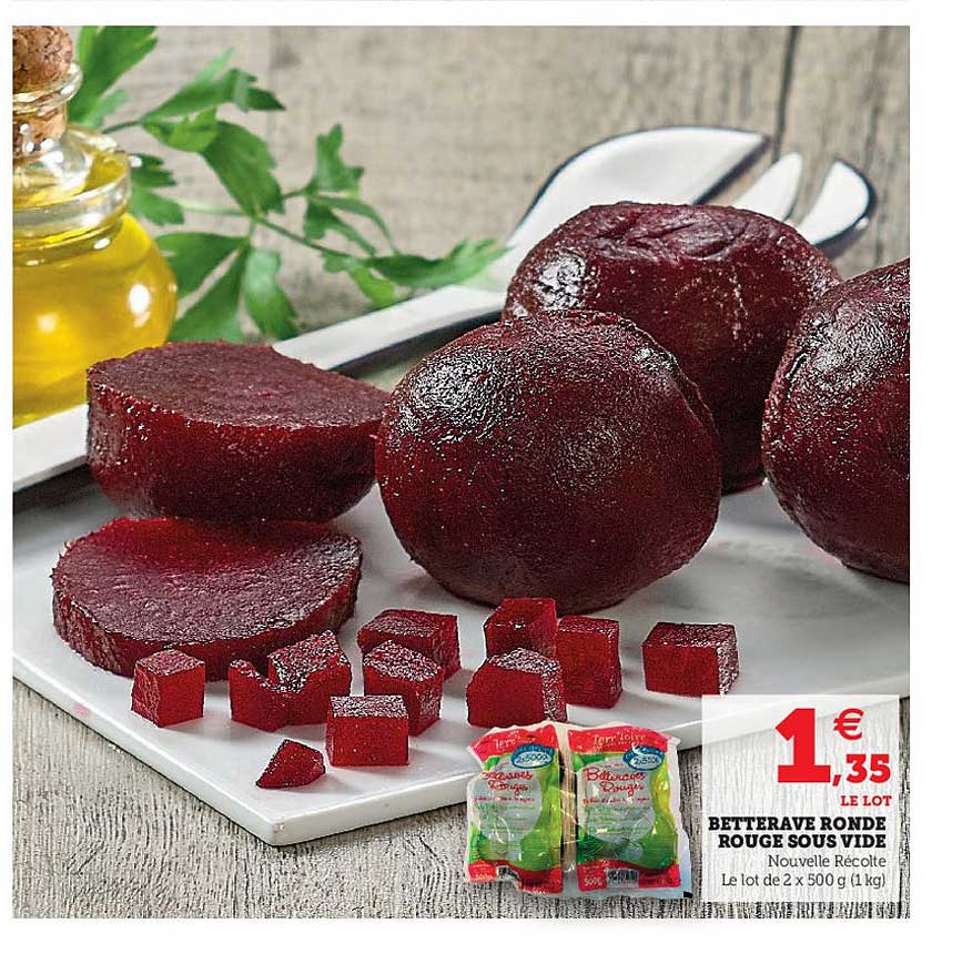 betterave ronde rouge sous vide