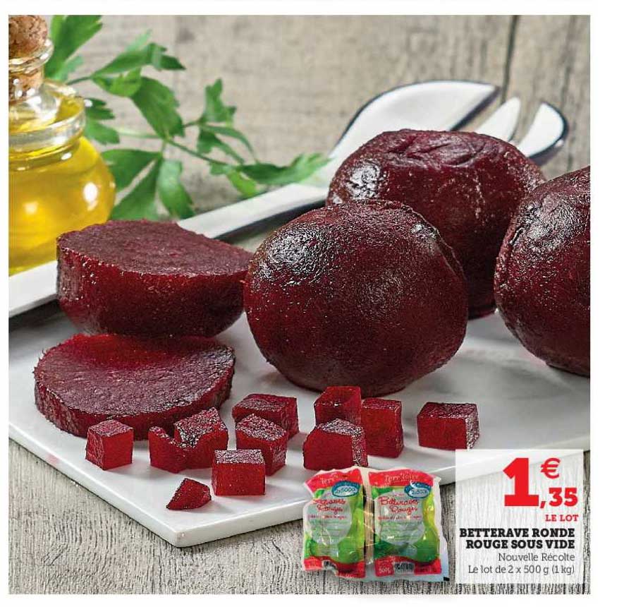 betterave ronde rouge sous vide