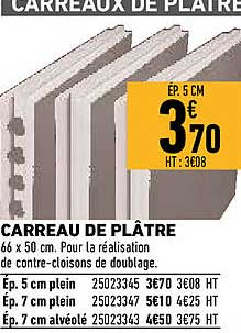 carreau de plâtre