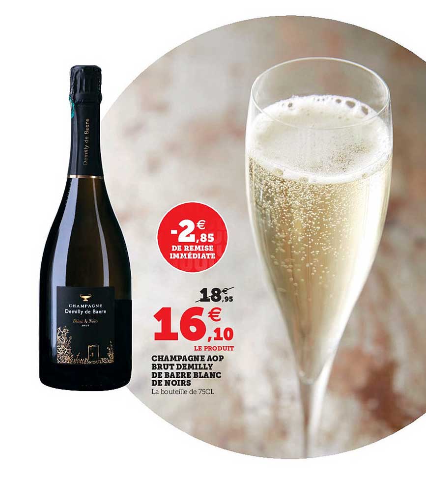 champagne aop brut demilly de baere blanc de noirs