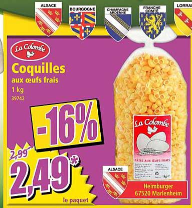 coquilles aux oeufs frais la colombe