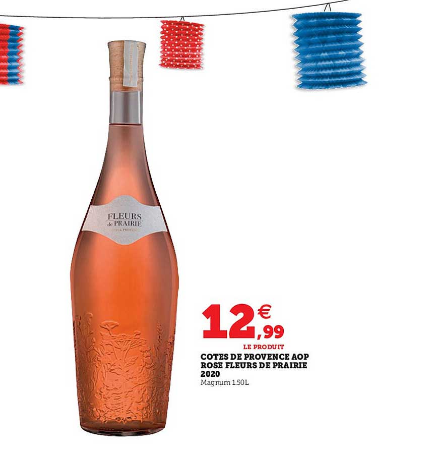 côtes de provence aop rosse fleurs de prairie 2020