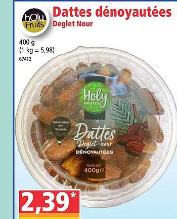 dattes dénoyautées deglet nour holy fruits