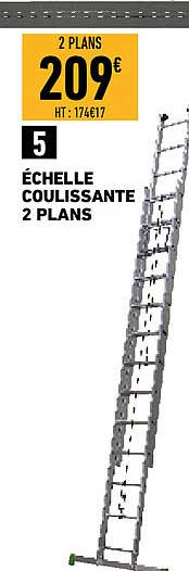 échelle coulissante 2 plans