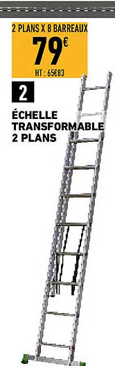 échelle transformable 2 plans